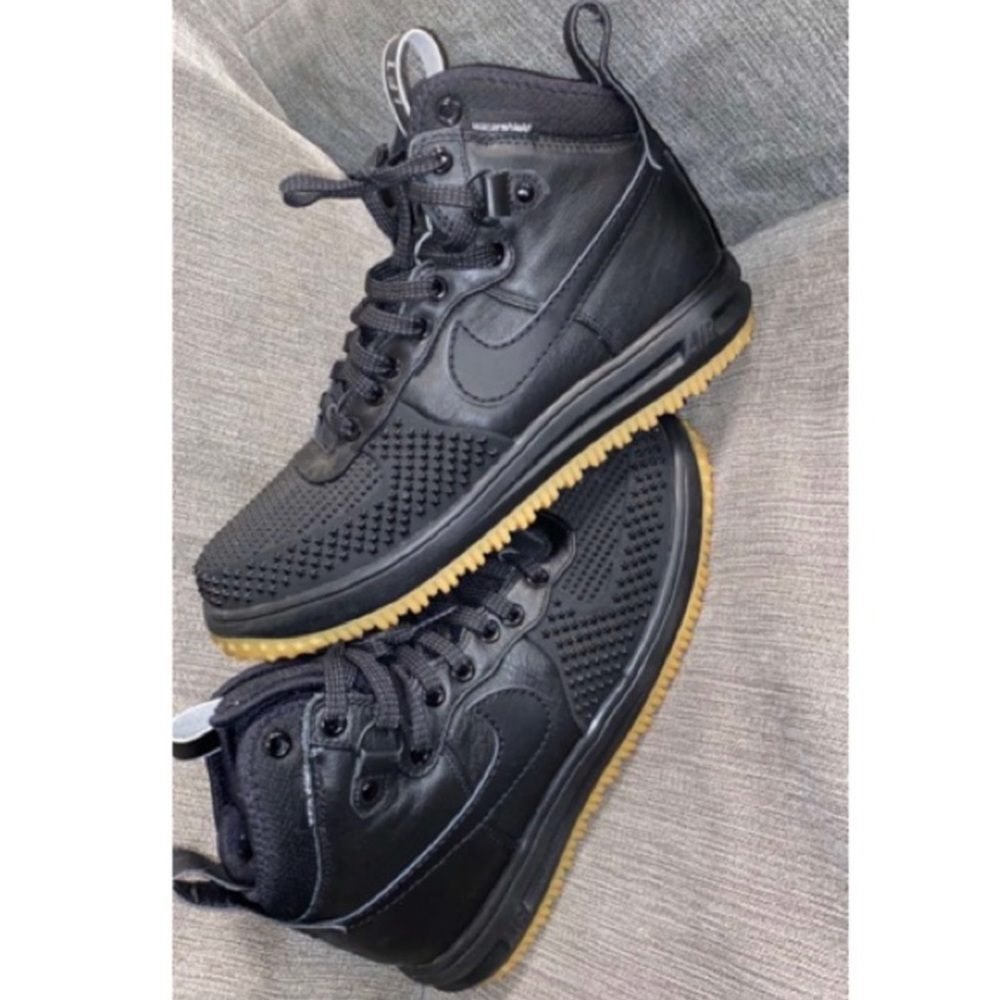 Black Air Force 1 Duck Boots